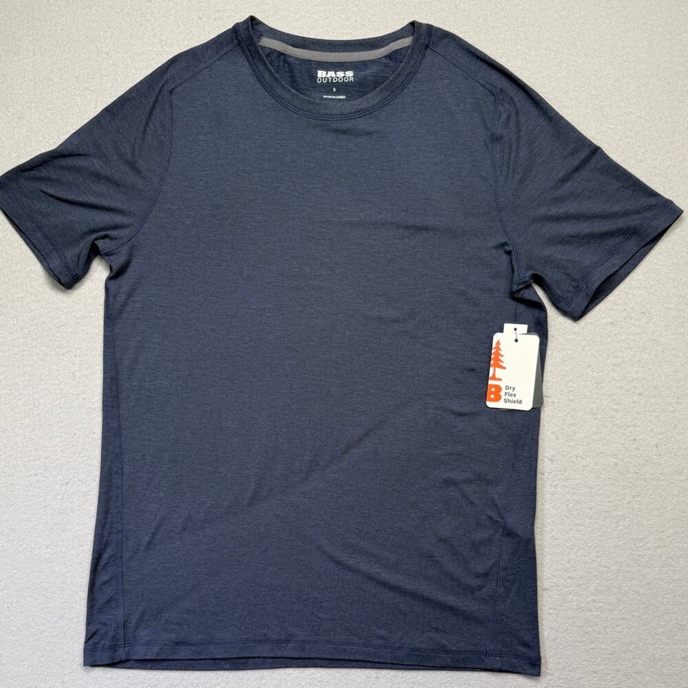 Bass Outdoor Men's Regular-Fit Quick-Dry T-Shirt, Navy Blazer Small $39